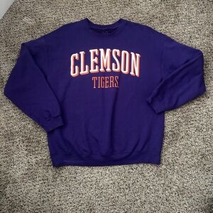 Clemson Tigers Unisex Purple Graphic Sweatshirt